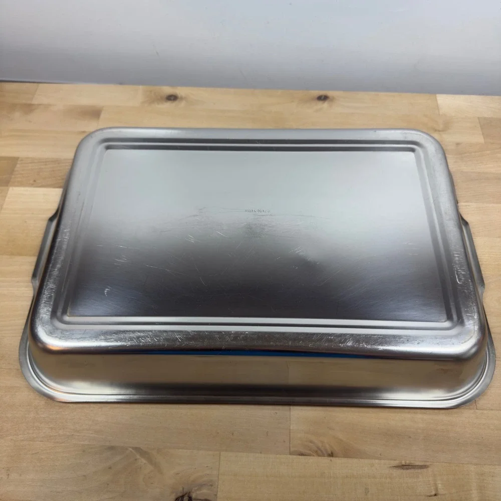 Vollrath Stainless Steel Roasting Pan 12 3/8 x 8 1/8 x 2 3/8 USA Made Silver